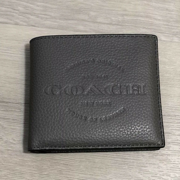 coach wallet gray